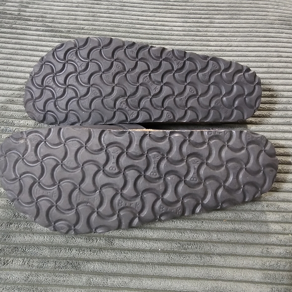 Birkenstock Charcoal Clogs with Brass Buckle - Picture 4 of 5